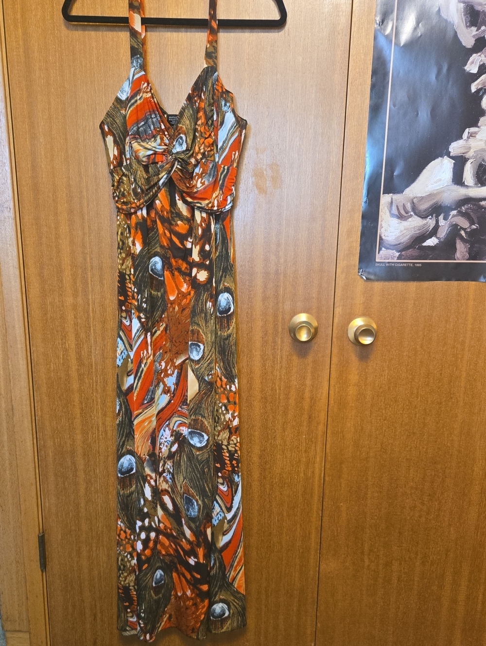 N.W.D Abstract Print Maxi Dress Size 1X Like New